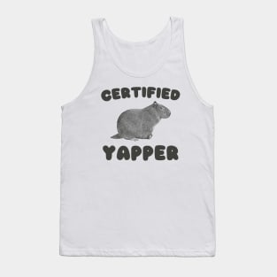 Certified Yapper Shirt, Y2K Iconic Funny Capybara Meme Tank Top